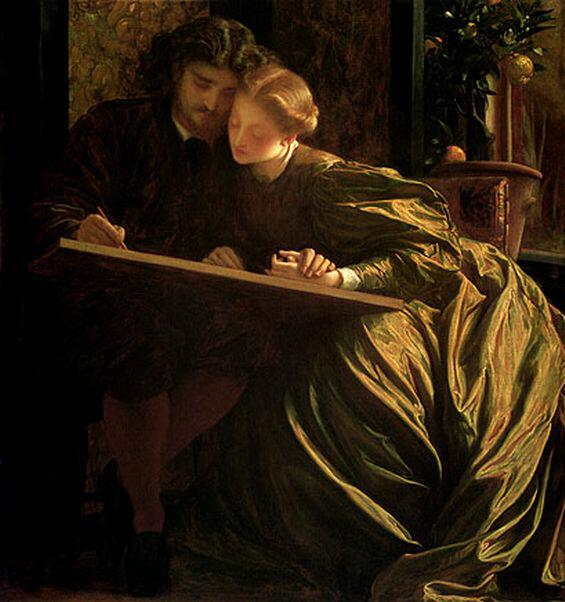 PAINTER'S HONEYMOON by Lord Frederic Leighton (circa 1864).